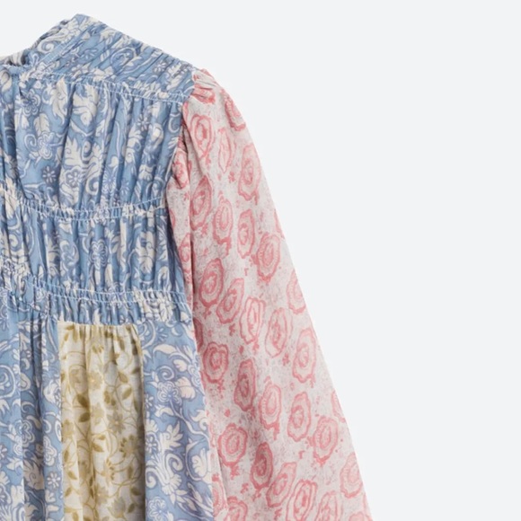 Free People Merrie Mix Print Tunic Top NWT size small - Picture 5 of 9